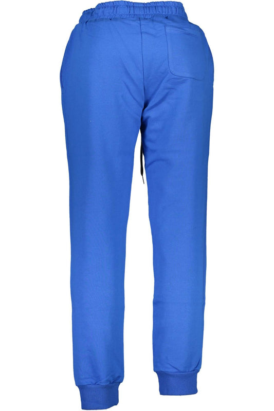 La Martina Blue Cotton Sports Trousers