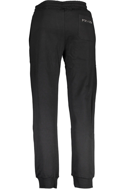 Elegant Athletic Black Trousers for Men