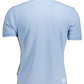Elegant Light Blue Casual Polo Shirt