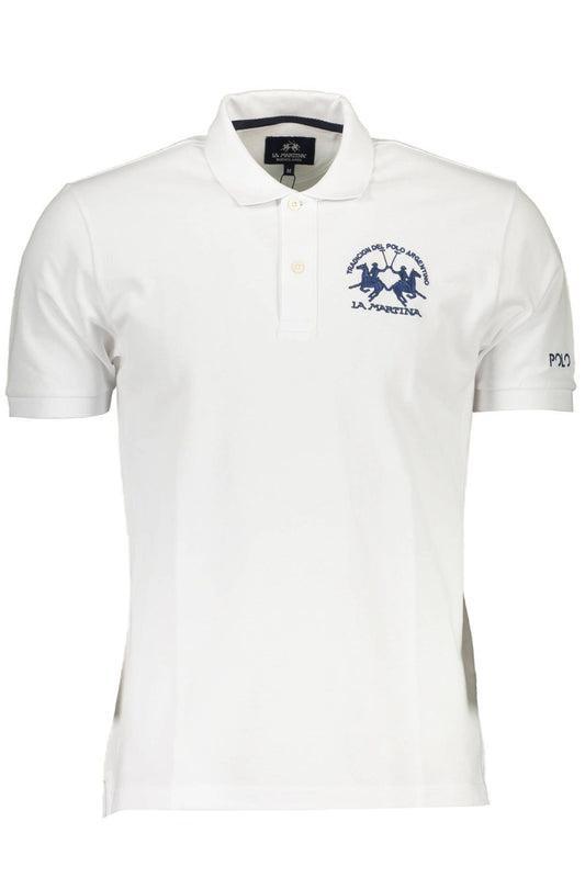 Elegant Contrasting Detail Polo Shirt