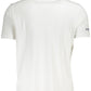 Chic White Embroidered Logo Polo Shirt