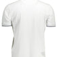 Chic White Embroidered Polo for Men