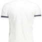 Sleek White Slim Fit Polo with Embroidery