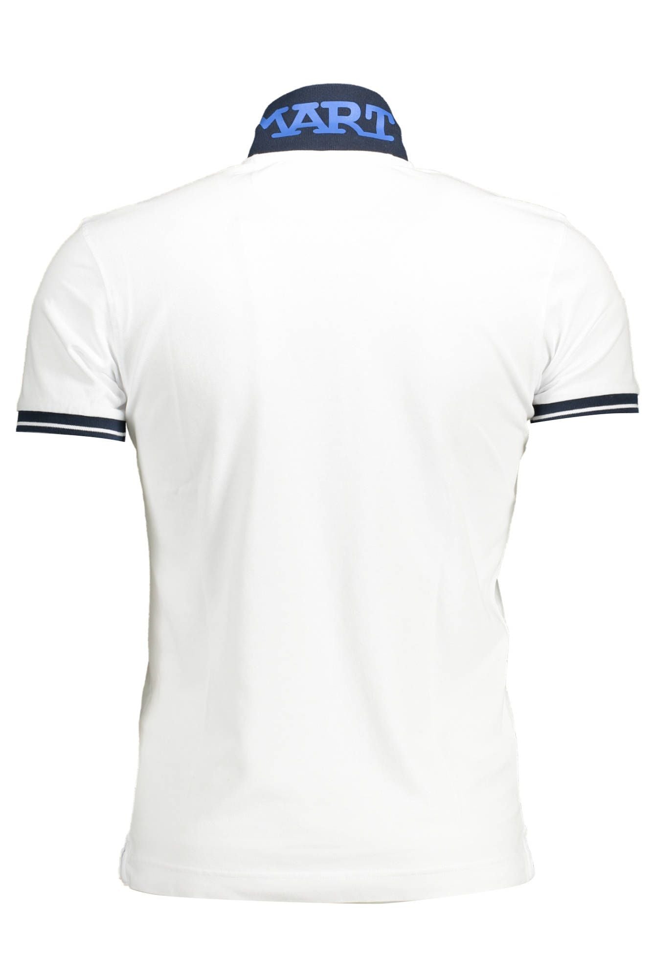 Sleek White Slim Fit Polo with Embroidery