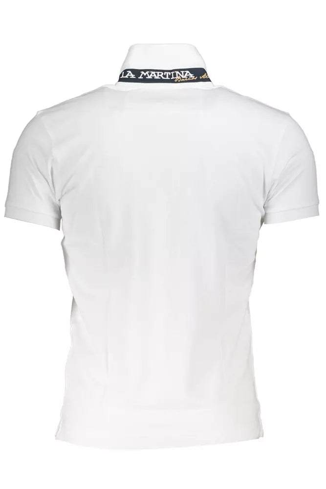 Sleek Slim Fit Polo with Embroidery Detail