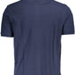 Elegant Short-Sleeved Blue Polo Shirt