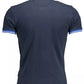 Slim Fit Cotton Blend Polo in Blue