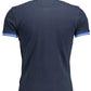 Slim Fit Cotton Blend Polo in Blue