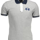 Chic Slim Fit Gray Polo with Contrasting Detail
