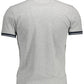 Chic Slim Fit Gray Polo with Contrasting Detail
