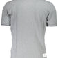 Elegant Gray Polo with Embroidered Details