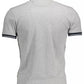 Slim Fit Embroidered Polo in Gray