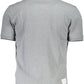 Elegant Gray Polo with Embroidered Details