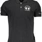 Elegant Short-Sleeved Black Polo Shirt