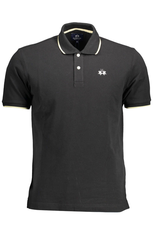 Chic Contrasting Detail Polo Shirt