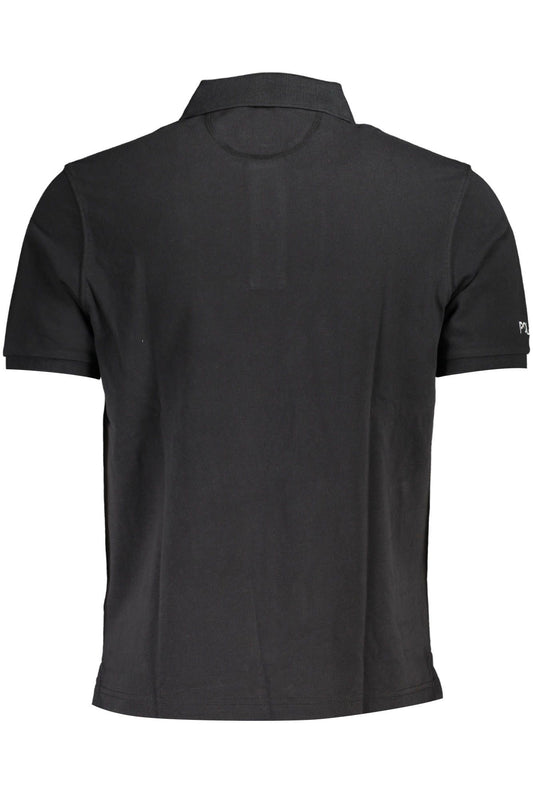 Elegant Short-Sleeved Black Polo