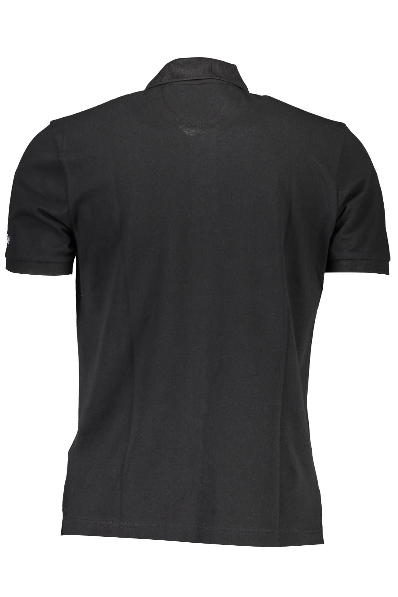 Elegant Short-Sleeved Black Polo Shirt