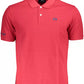 Elegant Pink Cotton Polo Shirt