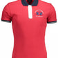 Chic Slim Fit Pink Polo with Embroidery Details