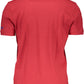 Elegant Red Polo Shirt with Embroidered Detail
