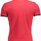 Chic Slim Fit Pink Polo with Embroidery Details