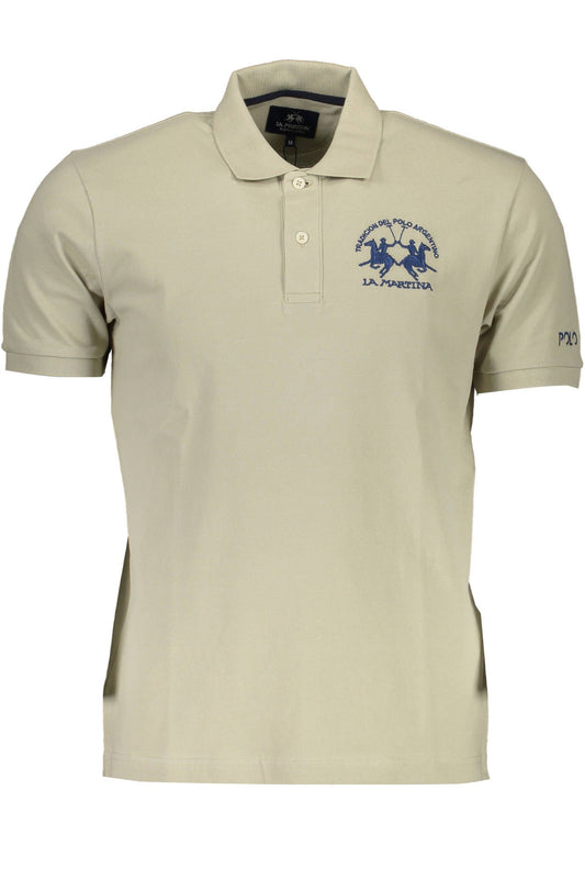 Chic Green Embroidered Polo for Sophisticated Style