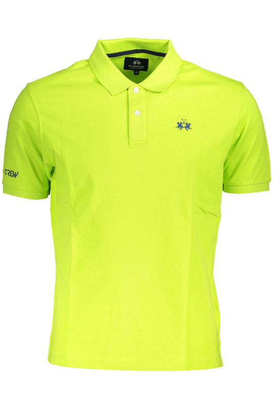 Elegant Green Embroidered Polo