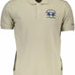 Elegant Green Polo with Contrasting Details