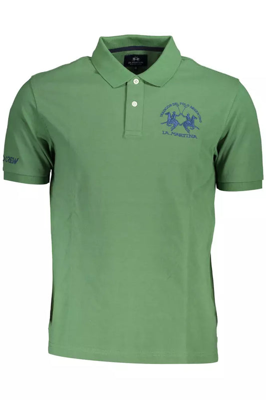 Elegant Green Short-Sleeved Polo