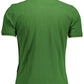 Chic Green Embroidered Cotton Polo Shirt