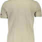 Elegant Green Polo with Contrasting Details