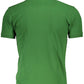 Elegant Slim Fit Green Polo With Contrasting Details