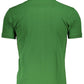 Elegant Slim Fit Green Polo With Contrasting Details