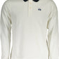 Elegant Long-Sleeved White Polo Shirt