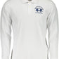 Elegant Long-Sleeved White Polo Shirt