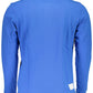 Elegant Long-Sleeved Polo in Regal Blue