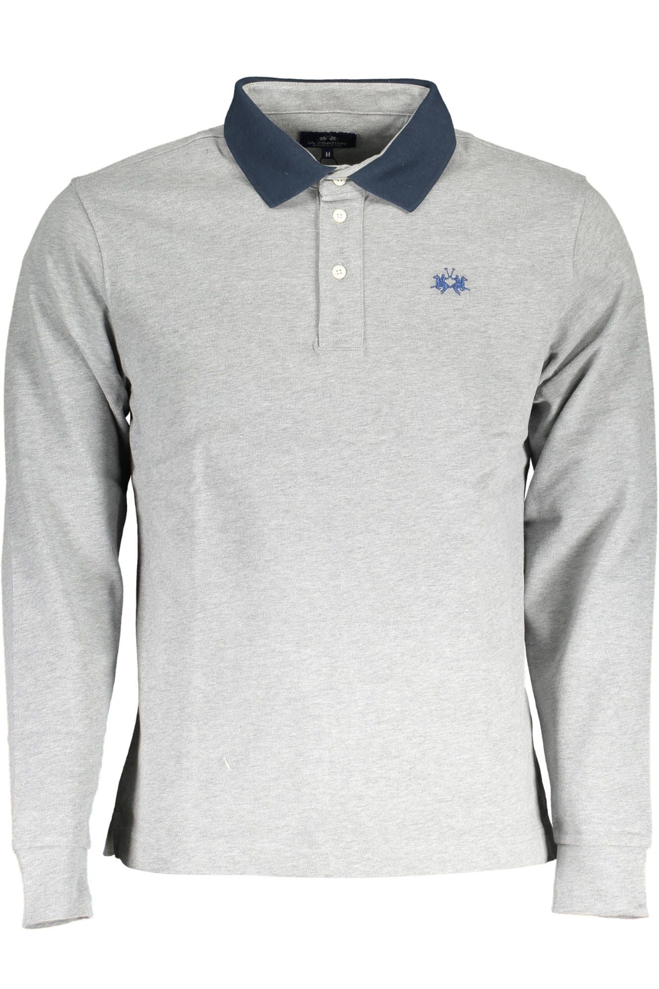 Chic Contrast Detail Long Sleeve Polo