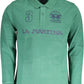 Elegant Green Long Sleeve Polo Shirt