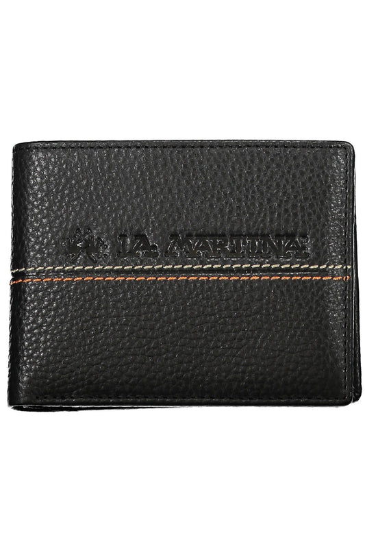 Elegant Black Leather Bifold Wallet