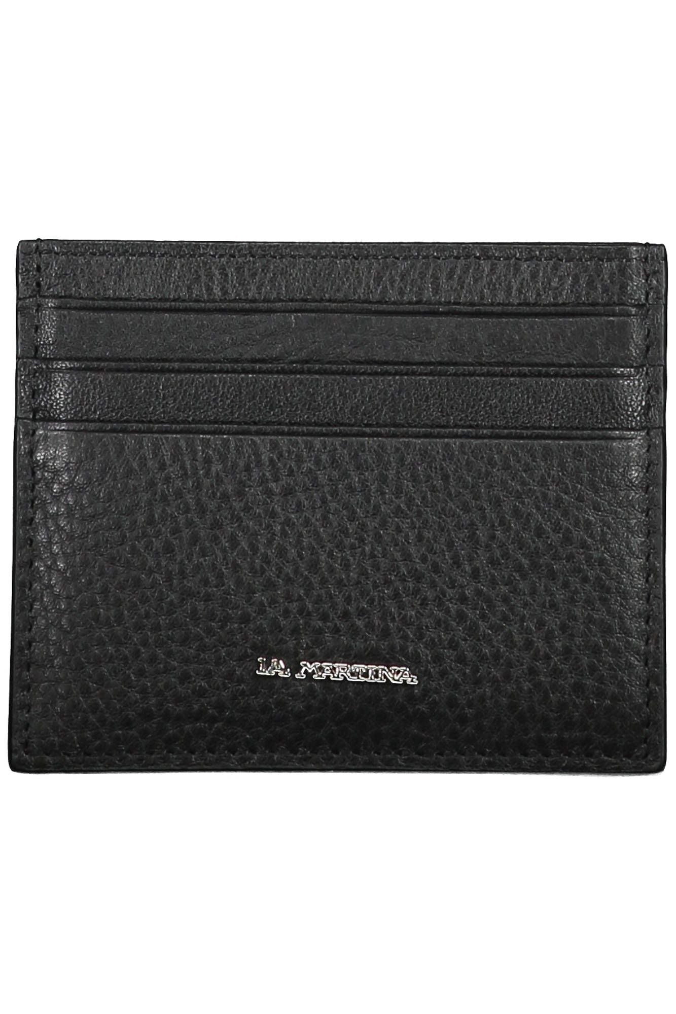 Sleek Leather Card Holder in Timeless Black