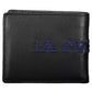 Elegant Two-Compartment Black Leather Wallet