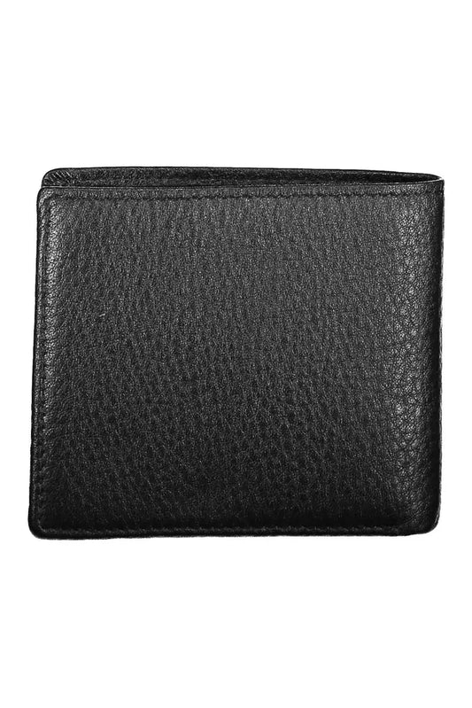 Sophisticated Black Leather Dual Compartment Wallet