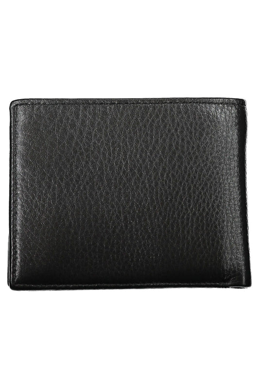 Elegant Black Leather Wallet with Coin Purse