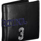 Elegant Two-Compartment Black Leather Wallet