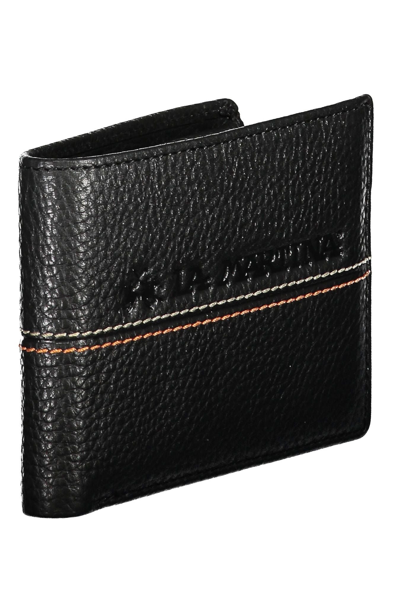 Elegant Black Leather Bifold Wallet