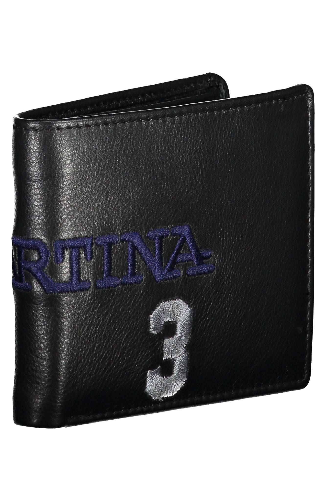 Elegant Black Leather Bi-Fold Wallet