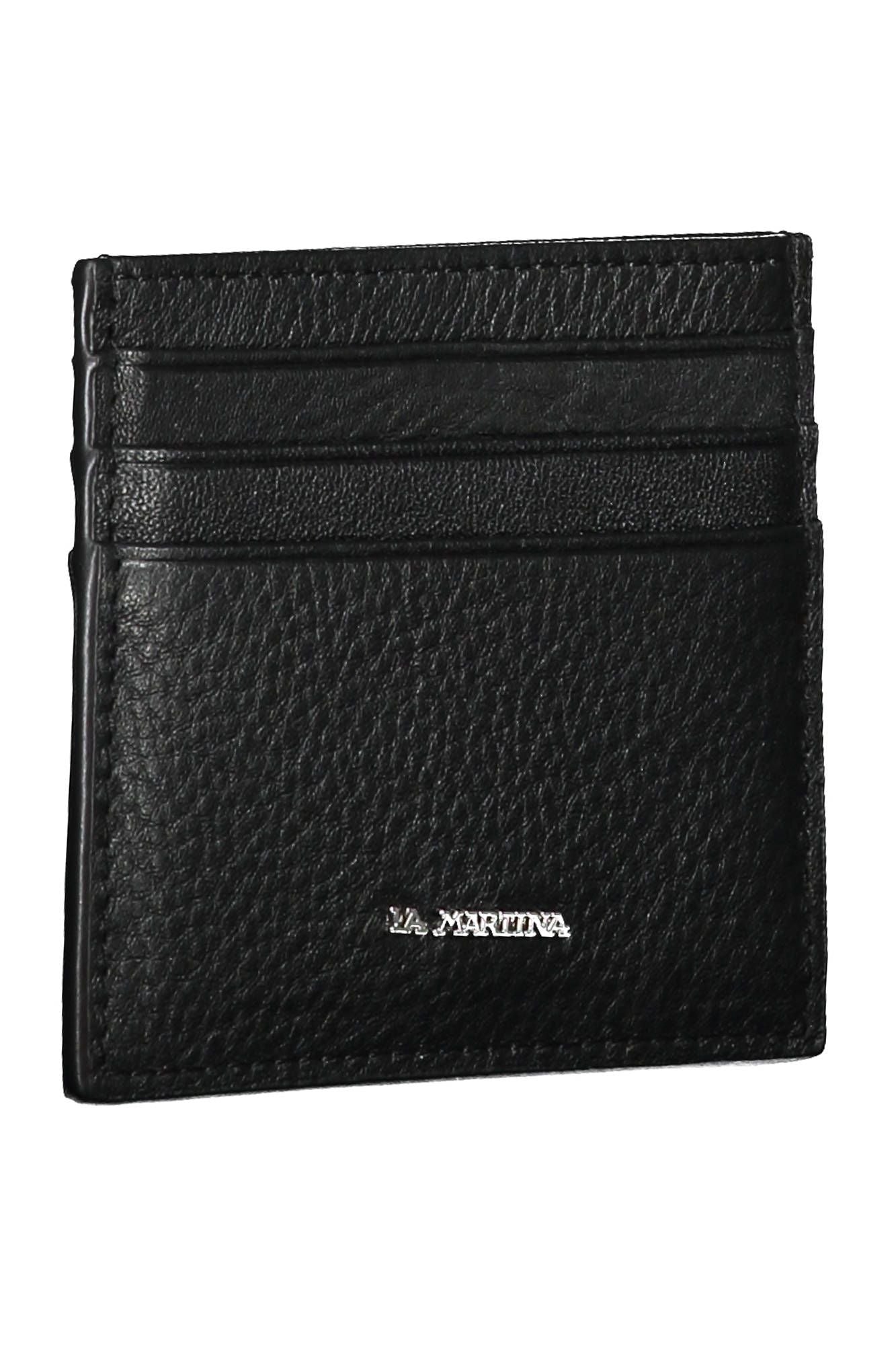 Sleek Leather Card Holder in Timeless Black