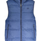Sleek Sleeveless Blue Jacket with Contrasting Details