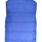 Sleek Sleeveless Embroidered Blue Jacket