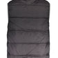 Sleek Sleeveless Embroidered Black Jacket